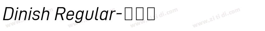 Dinish Regular字体转换